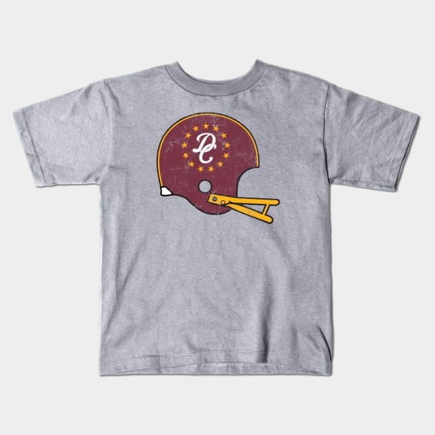 DC Retro Helmet Kids T-Shirt by CFieldsVFL